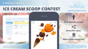 Ice_Cream_Scoop_Contest_ComicReply_social_media_platform
