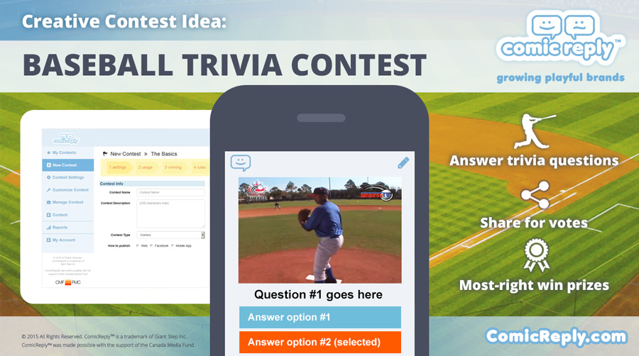 Baseball_Trivia_Contest_ComicReply_social_media_platform